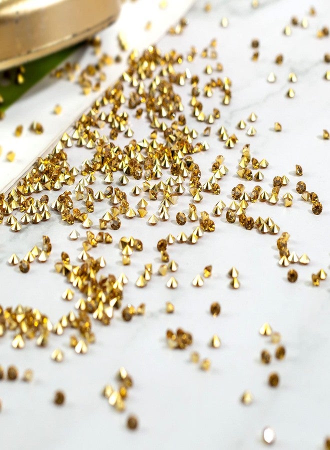 فيوتشر بلس مجموعة FUTUREPLUSX من 28000 قطعة من الماس الصناعي، كريستالات أكريليك ذهبية 3 مم، زينة ماسية لملء المزهريات، ونثرها على طاولات الحفلات، وتزيين حفلات الزفاف بأحجار الراين. - Image 5